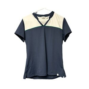Lady Hagen Women’s Size Medium Navy and White Golf Shirt